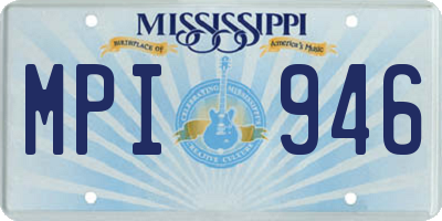 MS license plate MPI946