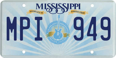 MS license plate MPI949