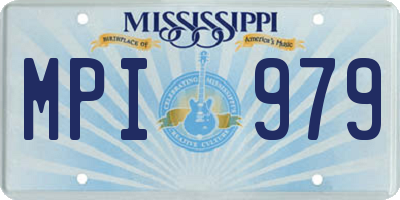 MS license plate MPI979