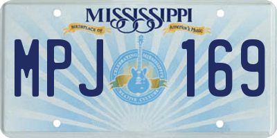 MS license plate MPJ169