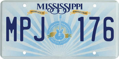 MS license plate MPJ176