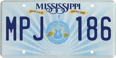 MS license plate MPJ186