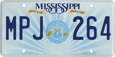 MS license plate MPJ264