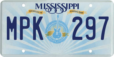 MS license plate MPK297
