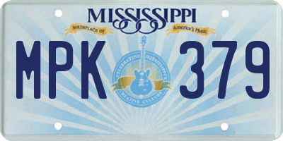 MS license plate MPK379