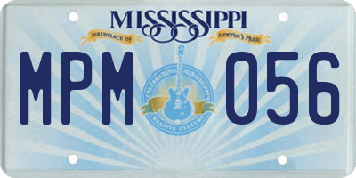 MS license plate MPM056