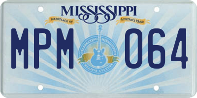 MS license plate MPM064