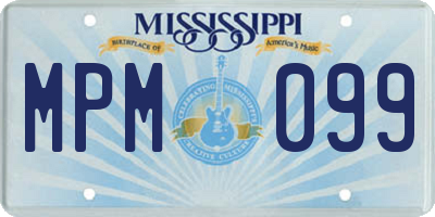 MS license plate MPM099