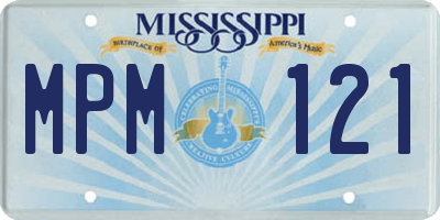 MS license plate MPM121