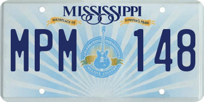 MS license plate MPM148