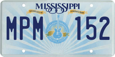 MS license plate MPM152