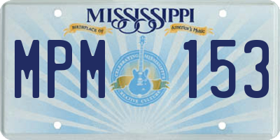 MS license plate MPM153
