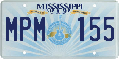 MS license plate MPM155
