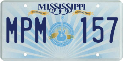 MS license plate MPM157
