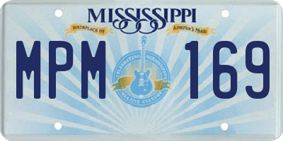 MS license plate MPM169