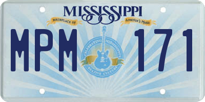 MS license plate MPM171