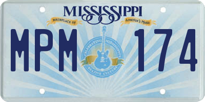 MS license plate MPM174