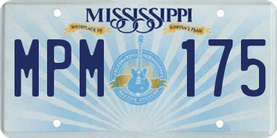 MS license plate MPM175