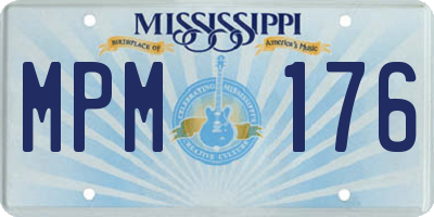 MS license plate MPM176