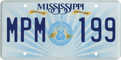 MS license plate MPM199