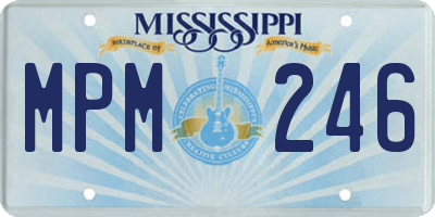 MS license plate MPM246