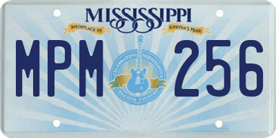 MS license plate MPM256
