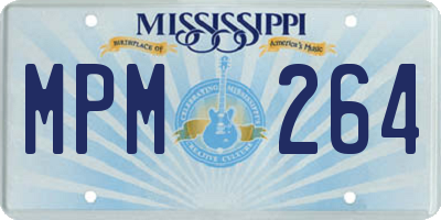 MS license plate MPM264