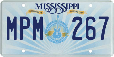 MS license plate MPM267