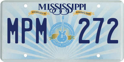 MS license plate MPM272