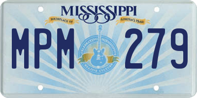 MS license plate MPM279