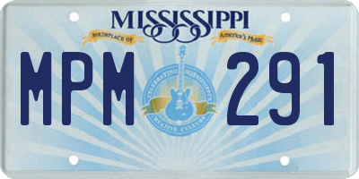 MS license plate MPM291