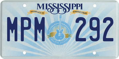 MS license plate MPM292