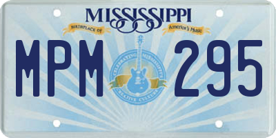 MS license plate MPM295