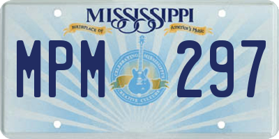 MS license plate MPM297