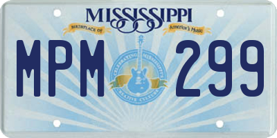 MS license plate MPM299
