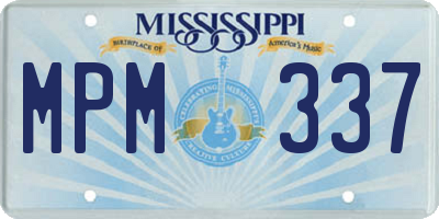MS license plate MPM337