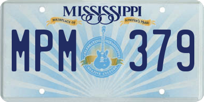MS license plate MPM379