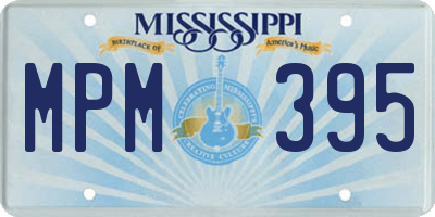 MS license plate MPM395