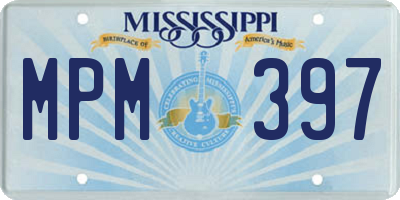 MS license plate MPM397