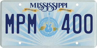 MS license plate MPM400