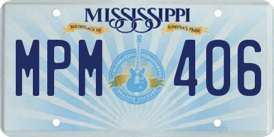 MS license plate MPM406