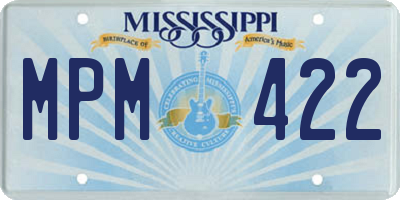MS license plate MPM422