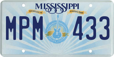 MS license plate MPM433