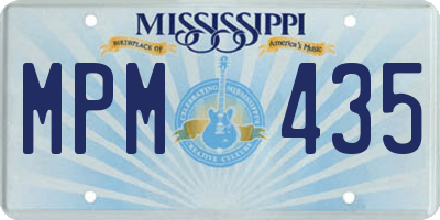 MS license plate MPM435
