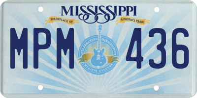 MS license plate MPM436