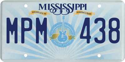MS license plate MPM438