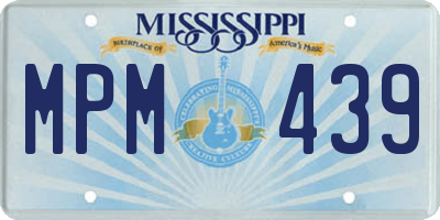 MS license plate MPM439