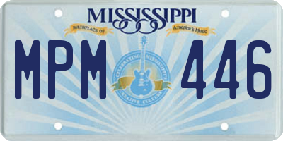 MS license plate MPM446