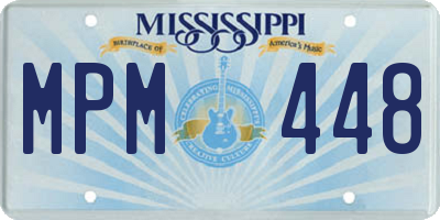 MS license plate MPM448