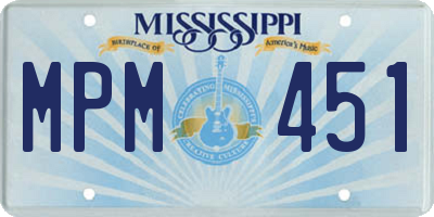 MS license plate MPM451